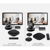 Video conferencing system with 10x zoom